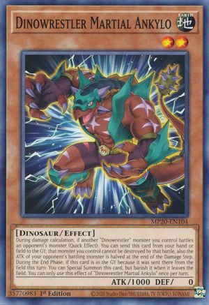 Dinowrestler Martial Ankylo (MP20-EN104) - 2020 Tin of Lost Memories 1st Edition - Premium Yugioh Single from Konami - Just $0.25! Shop now at Game Crave Tournament Store