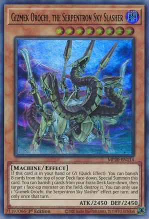 Gizmek Orochi, the Serpentron Sky Slasher (MP20-EN114) - 2020 Tin of Lost Memories 1st Edition - Premium Yugioh Single from Konami - Just $0.25! Shop now at Game Crave Tournament Store