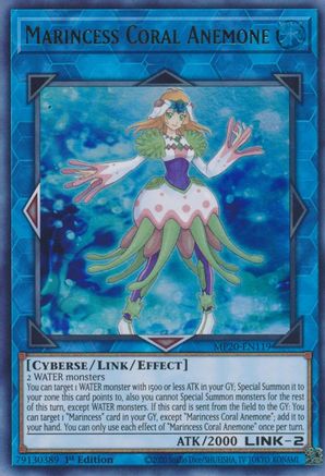 Marincess Coral Anemone (MP20-EN119) - 2020 Tin of Lost Memories 1st Edition - Premium Yugioh Single from Konami - Just $1.62! Shop now at Game Crave Tournament Store