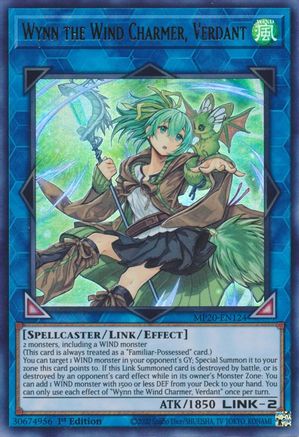 Wynn the Wind Charmer, Verdant (MP20-EN124) - 2020 Tin of Lost Memories 1st Edition - Premium Yugioh Single from Konami - Just $0.56! Shop now at Game Crave Tournament Store