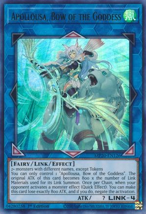 Apollousa, Bow of the Goddess (MP20-EN126) - 2020 Tin of Lost Memories 1st Edition - Premium Yugioh Single from Konami - Just $1.66! Shop now at Game Crave Tournament Store