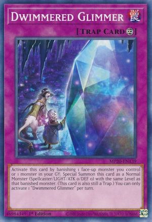 Dwimmered Glimmer (MP20-EN139) - 2020 Tin of Lost Memories 1st Edition - Premium Yugioh Single from Konami - Just $0.25! Shop now at Game Crave Tournament Store