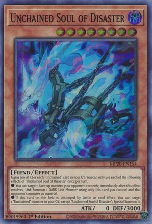Unchained Soul of Disaster (MP20-EN154) - 2020 Tin of Lost Memories 1st Edition - Premium Yugioh Single from Konami - Just $0.28! Shop now at Game Crave Tournament Store