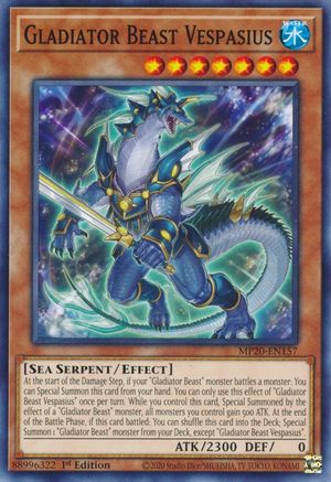 Gladiator Beast Vespasius (MP20-EN157) - 2020 Tin of Lost Memories 1st Edition - Premium Yugioh Single from Konami - Just $0.08! Shop now at Game Crave Tournament Store
