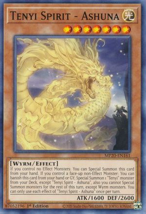 Tenyi Spirit - Ashuna (MP20-EN161) - 2020 Tin of Lost Memories 1st Edition - Premium Yugioh Single from Konami - Just $0.34! Shop now at Game Crave Tournament Store