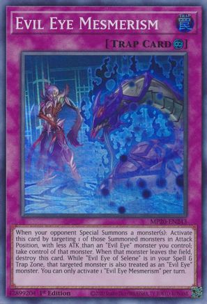 Evil Eye Mesmerism (MP20-EN243) - 2020 Tin of Lost Memories 1st Edition - Premium Yugioh Single from Konami - Just $0.25! Shop now at Game Crave Tournament Store