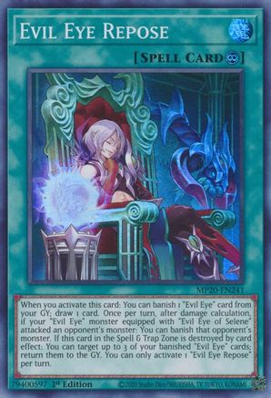 Evil Eye Repose (MP20-EN241) - 2020 Tin of Lost Memories 1st Edition - Premium Yugioh Single from Konami - Just $0.25! Shop now at Game Crave Tournament Store