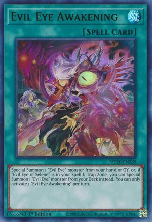 Evil Eye Awakening (MP20-EN239) - 2020 Tin of Lost Memories 1st Edition - Premium Yugioh Single from Konami - Just $0.25! Shop now at Game Crave Tournament Store