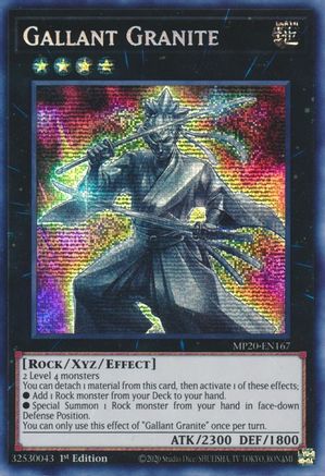 Gallant Granite (MP20-EN167) - 2020 Tin of Lost Memories 1st Edition - Premium Yugioh Single from Konami - Just $6.54! Shop now at Game Crave Tournament Store