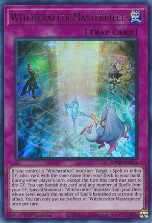 Witchcrafter Masterpiece (MP20-EN231) - 2020 Tin of Lost Memories 1st Edition - Premium Yugioh Single from Konami - Just $0.26! Shop now at Game Crave Tournament Store
