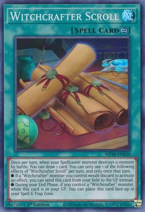 Witchcrafter Scroll (MP20-EN230) - 2020 Tin of Lost Memories 1st Edition - Premium Yugioh Single from Konami - Just $0.25! Shop now at Game Crave Tournament Store