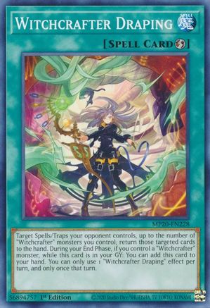 Witchcrafter Draping (MP20-EN228) - 2020 Tin of Lost Memories 1st Edition - Premium Yugioh Single from Konami - Just $0.08! Shop now at Game Crave Tournament Store