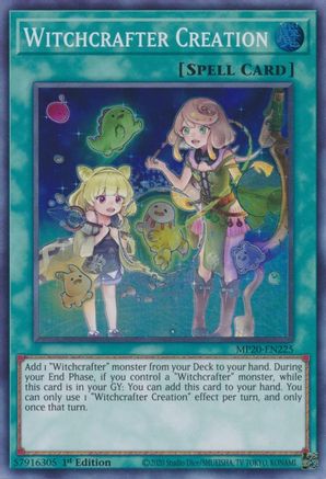 Witchcrafter Creation (MP20-EN225) - 2020 Tin of Lost Memories 1st Edition - Premium Yugioh Single from Konami - Just $0.25! Shop now at Game Crave Tournament Store