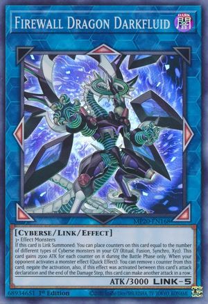 Firewall Dragon Darkfluid (MP20-EN168) - 2020 Tin of Lost Memories 1st Edition - Premium Yugioh Single from Konami - Just $0.32! Shop now at Game Crave Tournament Store