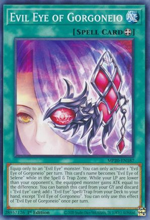Evil Eye of Gorgoneio (MP20-EN187) - 2020 Tin of Lost Memories 1st Edition - Premium Yugioh Single from Konami - Just $0.25! Shop now at Game Crave Tournament Store