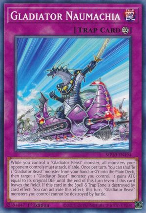 Gladiator Naumachia (MP20-EN194) - 2020 Tin of Lost Memories 1st Edition - Premium Yugioh Single from Konami - Just $0.25! Shop now at Game Crave Tournament Store