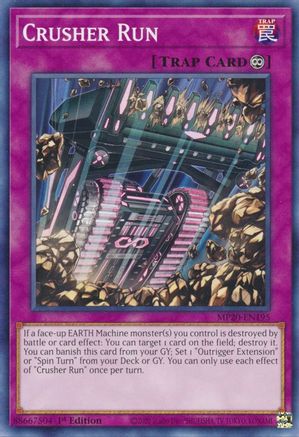 Crusher Run (MP20-EN195) - 2020 Tin of Lost Memories 1st Edition - Premium Yugioh Single from Konami - Just $0.08! Shop now at Game Crave Tournament Store