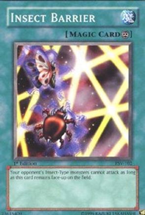 Insect Barrier (PSV-102) - Pharaoh's Servant 1st Edition - Premium Yugioh Single from Konami - Just $0.36! Shop now at Game Crave Tournament Store