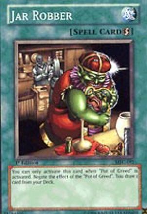 Jar Robber (MFC-091) - Magician's Force 1st Edition - Premium Yugioh Single from Konami - Just $0.25! Shop now at Game Crave Tournament Store