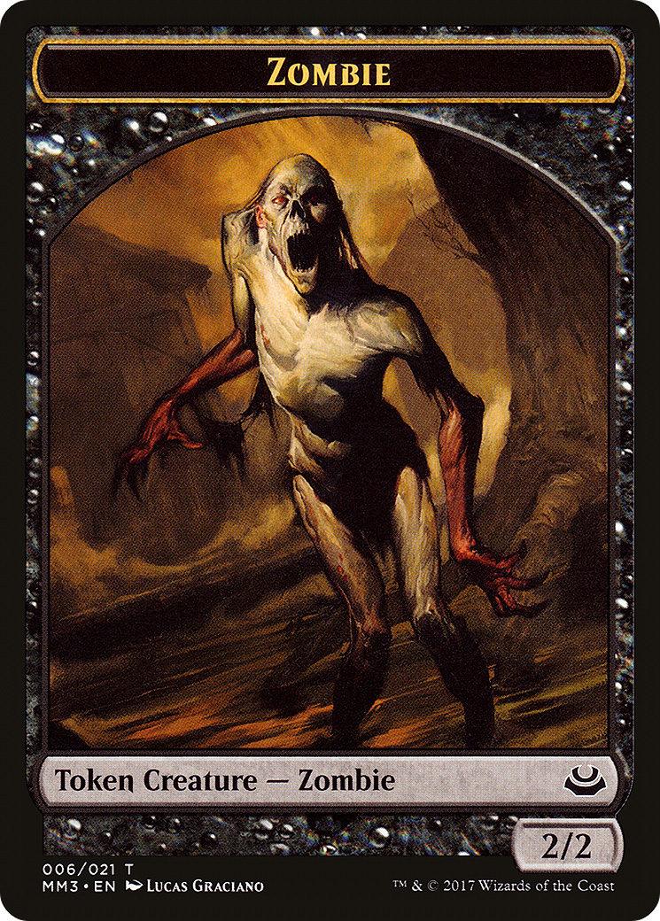 Zombie (TMM3-006) - Modern Masters 2017 Tokens - Premium MTG Single from Wizards of the Coast - Just $0.08! Shop now at Game Crave Tournament Store