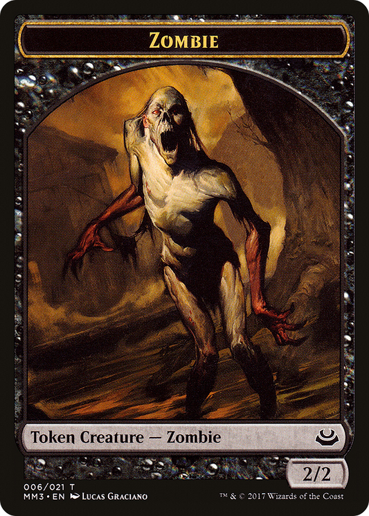 Zombie (TMM3-006) - Modern Masters 2017 Tokens - Premium MTG Single from Wizards of the Coast - Just $0.08! Shop now at Game Crave Tournament Store