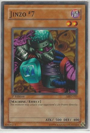 Jinzo #7 (MRD-035) - Metal Raiders Unlimited - Premium Yugioh Single from Konami - Just $0.34! Shop now at Game Crave Tournament Store
