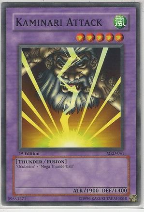 Kaminari Attack (MRD-041) - Metal Raiders Unlimited - Premium Yugioh Single from Konami - Just $0.26! Shop now at Game Crave Tournament Store