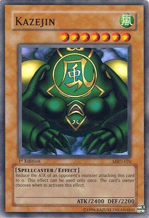 Kazejin (MRD-026) - Metal Raiders Unlimited - Premium Yugioh Single from Konami - Just $1.62! Shop now at Game Crave Tournament Store