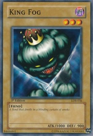 King Fog (LOB-036) - The Legend of Blue Eyes White Dragon 1st Edition - Premium Yugioh Single from Konami - Just $0.61! Shop now at Game Crave Tournament Store