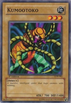 Kumootoko (LOB-082) - The Legend of Blue Eyes White Dragon 1st Edition - Premium Yugioh Single from Konami - Just $1.50! Shop now at Game Crave Tournament Store