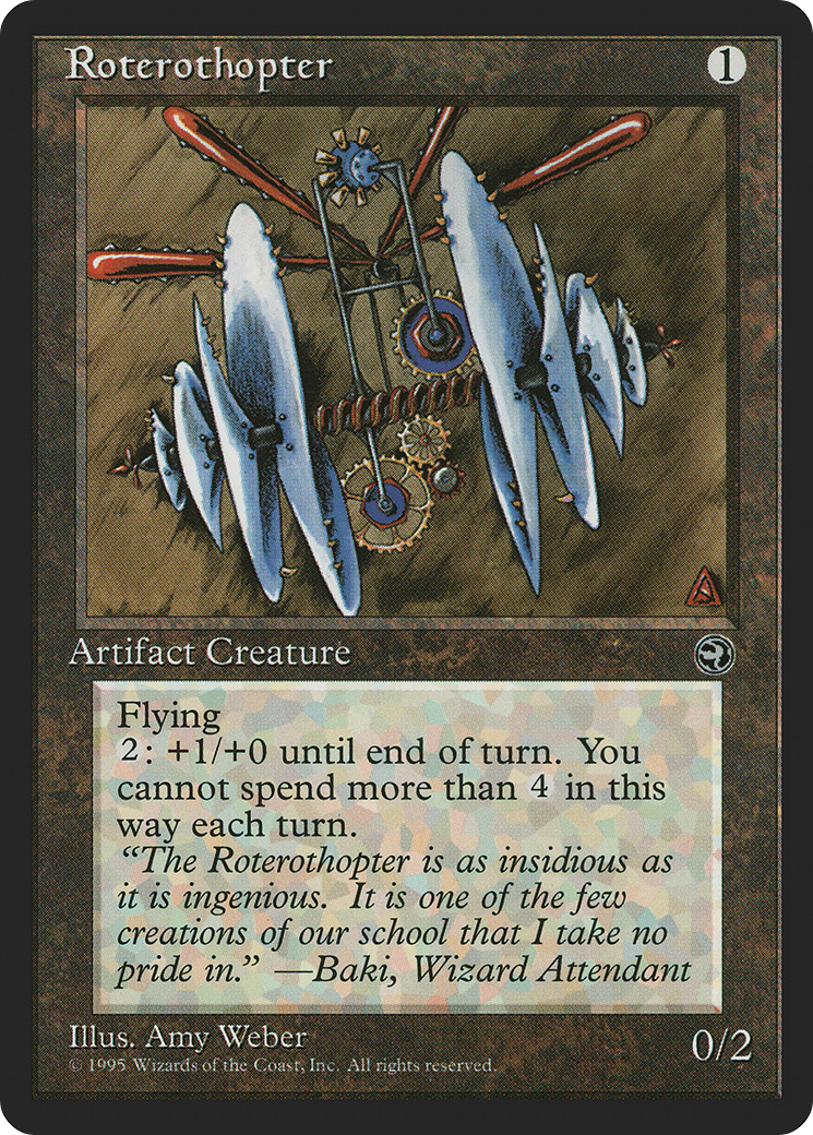 Roterothopter (HML-109) - Homelands - Premium MTG Single from Wizards of the Coast - Just $0.08! Shop now at Game Crave Tournament Store