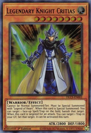 Legendary Knight Critias (DLCS-EN002) - Dragons of Legend: The Complete Series 1st Edition - Premium Yugioh Single from Konami - Just $0.33! Shop now at Game Crave Tournament Store