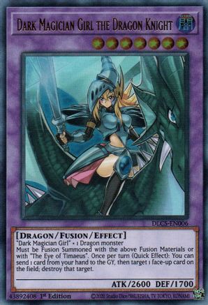 Dark Magician Girl the Dragon Knight (DLCS-EN006) - Dragons of Legend: The Complete Series 1st Edition - Premium Yugioh Single from Konami - Just $3.41! Shop now at Game Crave Tournament Store