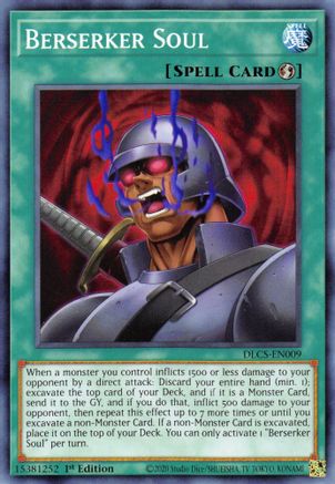 Berserker Soul (DLCS-EN009) - Dragons of Legend: The Complete Series 1st Edition - Premium Yugioh Single from Konami - Just $0.25! Shop now at Game Crave Tournament Store
