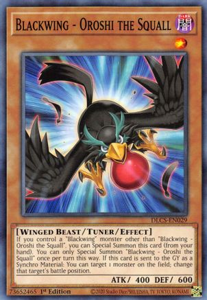 Blackwing - Oroshi the Squall (DLCS-EN029) - Dragons of Legend: The Complete Series 1st Edition - Premium Yugioh Single from Konami - Just $0.32! Shop now at Game Crave Tournament Store