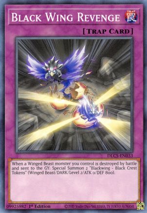 Black Wing Revenge (DLCS-EN033) - Dragons of Legend: The Complete Series 1st Edition - Premium Yugioh Single from Konami - Just $0.25! Shop now at Game Crave Tournament Store