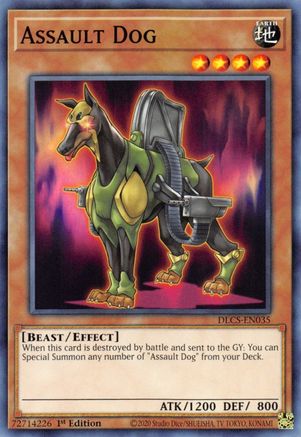 Assault Dog (DLCS-EN035) - Dragons of Legend: The Complete Series 1st Edition - Premium Yugioh Single from Konami - Just $0.25! Shop now at Game Crave Tournament Store