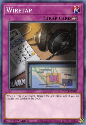 Wiretap (DLCS-EN037) - Dragons of Legend: The Complete Series 1st Edition - Premium Yugioh Single from Konami - Just $0.25! Shop now at Game Crave Tournament Store