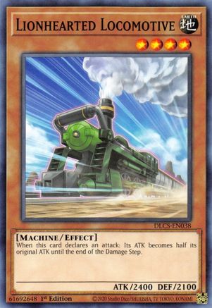 Lionhearted Locomotive (DLCS-EN038) - Dragons of Legend: The Complete Series 1st Edition - Premium Yugioh Single from Konami - Just $0.25! Shop now at Game Crave Tournament Store