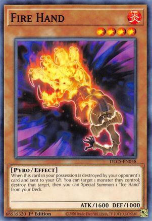 Fire Hand (DLCS-EN048) - Dragons of Legend: The Complete Series 1st Edition - Premium Yugioh Single from Konami - Just $0.25! Shop now at Game Crave Tournament Store