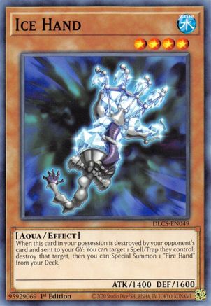 Ice Hand (DLCS-EN049) - Dragons of Legend: The Complete Series 1st Edition - Premium Yugioh Single from Konami - Just $0.24! Shop now at Game Crave Tournament Store