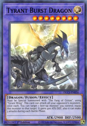 Tyrant Burst Dragon (DLCS-EN056) - Dragons of Legend: The Complete Series 1st Edition - Premium Yugioh Single from Konami - Just $0.25! Shop now at Game Crave Tournament Store