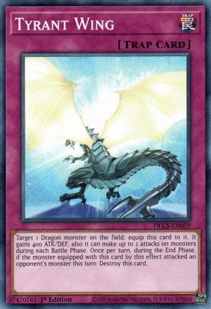 Tyrant Wing (DLCS-EN059) - Dragons of Legend: The Complete Series 1st Edition - Premium Yugioh Single from Konami - Just $0.25! Shop now at Game Crave Tournament Store