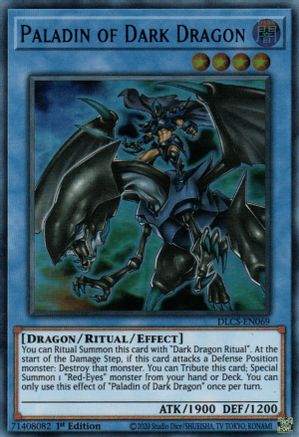Paladin of Dark Dragon (DLCS-EN069) - Dragons of Legend: The Complete Series 1st Edition - Premium Yugioh Single from Konami - Just $0.46! Shop now at Game Crave Tournament Store