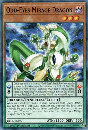 Odd-Eyes Mirage Dragon (DLCS-EN097) - Dragons of Legend: The Complete Series 1st Edition - Premium Yugioh Single from Konami - Just $0.25! Shop now at Game Crave Tournament Store
