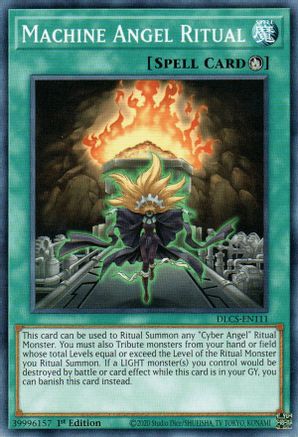 Machine Angel Ritual (DLCS-EN111) - Dragons of Legend: The Complete Series 1st Edition - Premium Yugioh Single from Konami - Just $0.25! Shop now at Game Crave Tournament Store