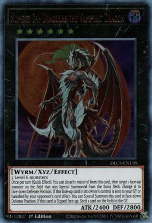 Number 24: Dragulas the Vampiric Dragon (DLCS-EN118) - Dragons of Legend: The Complete Series 1st Edition - Premium Yugioh Single from Konami - Just $0.44! Shop now at Game Crave Tournament Store