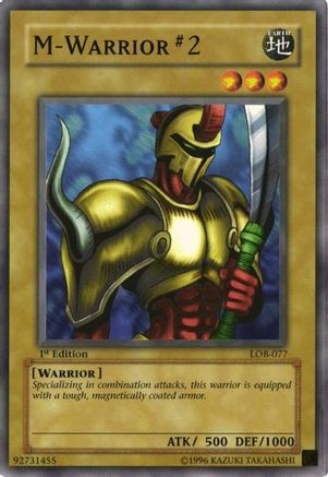 M-Warrior #2 (LOB-077) - The Legend of Blue Eyes White Dragon Unlimited - Premium Yugioh Single from Konami - Just $0.25! Shop now at Game Crave Tournament Store