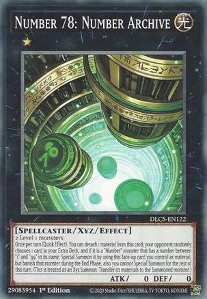 Number 78: Number Archive (DLCS-EN122) - Dragons of Legend: The Complete Series 1st Edition - Premium Yugioh Single from Konami - Just $0.25! Shop now at Game Crave Tournament Store