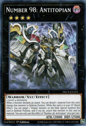 Number 98: Antitopian (DLCS-EN123) - Dragons of Legend: The Complete Series 1st Edition - Premium Yugioh Single from Konami - Just $0.25! Shop now at Game Crave Tournament Store